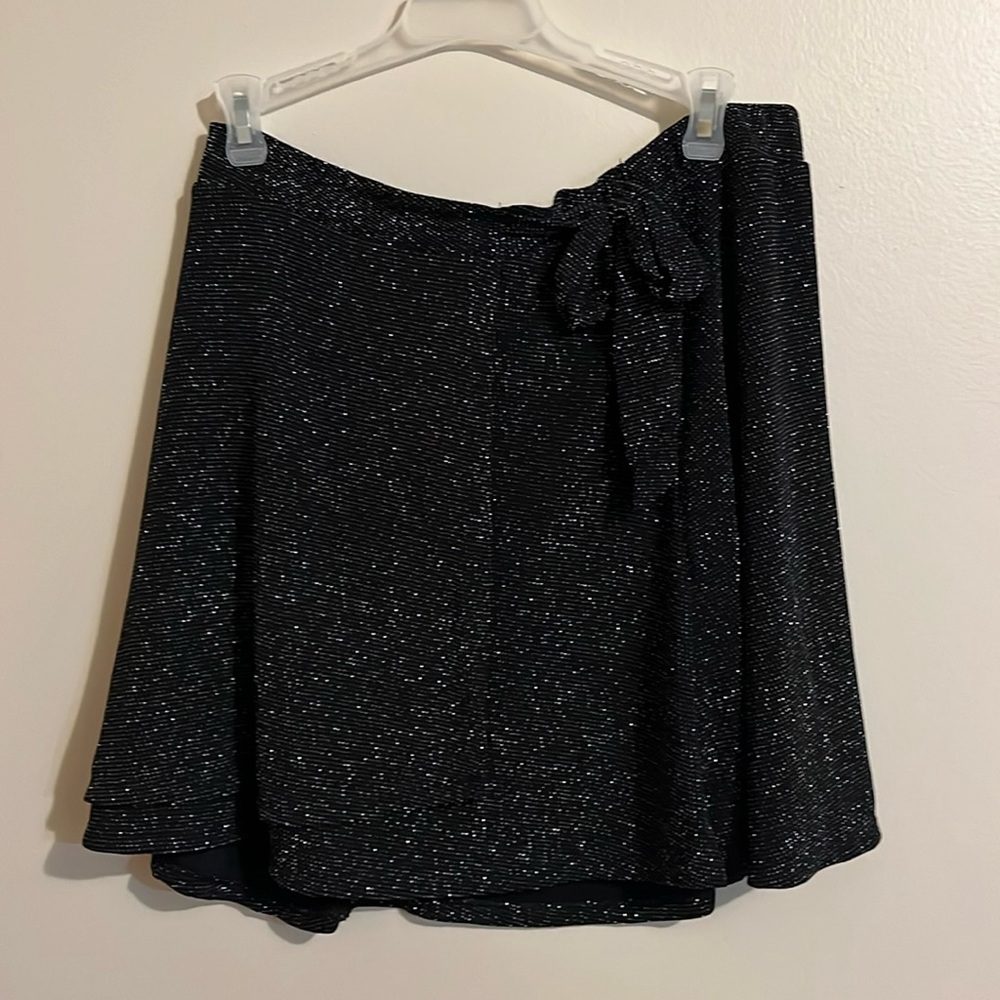 Shimmery short skirt